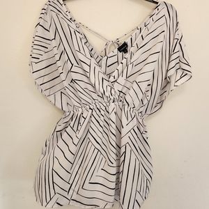 White and Black Torrid Top